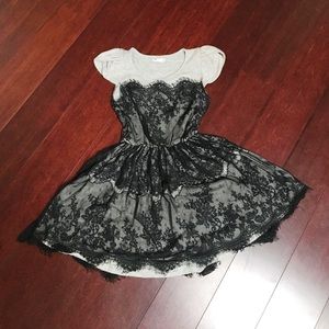 Laced cute mini dress